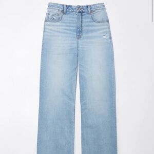 AE Dreamy Drape Stretch Super High-Waisted Baggy Wide-Leg Jean